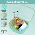 thumbnail image 3 of ZEN Travel Toiletry Bag,2 Pack Clear Makeup Bags with Handles,180°Opening Clear Cosmetic Bags for Traveling Women,Men,Travel Essentials,Green, 3 of 11