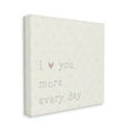 thumbnail image 3 of Stupell Industries Love You More Casual Heart Print Pattern Graphic Art Gallery Wrapped Canvas Print Wall Art, Design by CAD Designs, 3 of 7