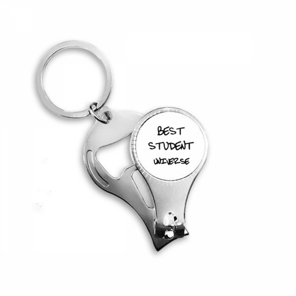 best student universe student quote nail nipper key chain bottle opener clipper