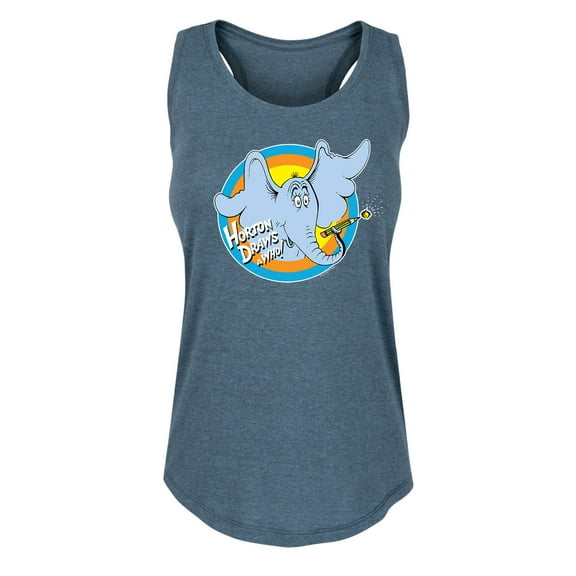 Dr. Seuss - Horton Draws A Who - Women's Racerback Tank Top