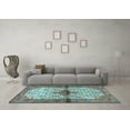 thumbnail image 3 of Ahgly Company Indoor Rectangle Persian Light Blue Traditional Area Rugs, 4' x 6', 3 of 4