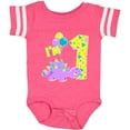 thumbnail image 3 of Inktastic Happy Dinosaur First Birthday-purple Boys or Girls Baby Bodysuit, 3 of 5