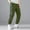 Army Green, variant on LADIGASU Men Casual Comfy Solid Pocket Bandage Drawstring Regular Pants