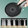 thumbnail image 3 of Swiftyle Clearance 3 Pcs High Pressure Shower Head 5 Modes Adjustable Showerheads Saving Spray Nozzle Bathroom Accessories Black Free Size, 3 of 6