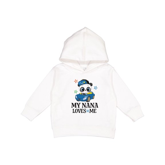 Inktastic My Nana Loves Me Grandson Panda Toddler Hoodie