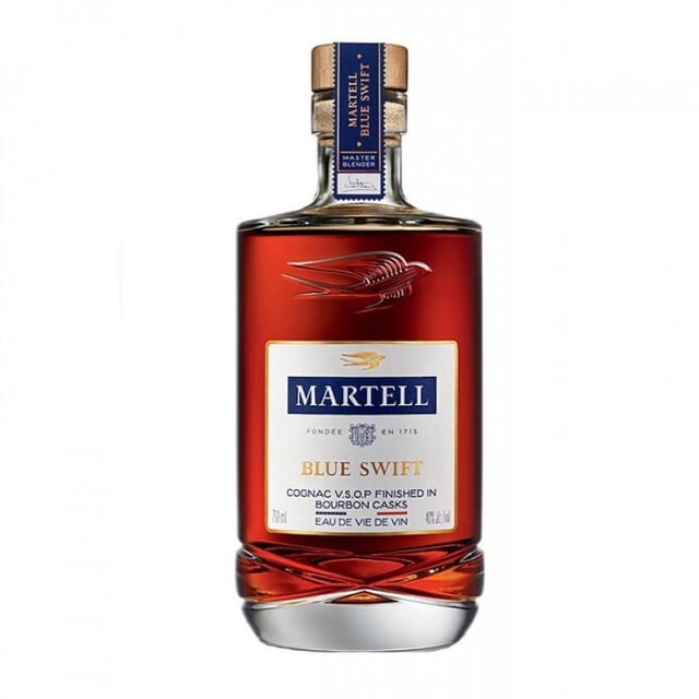 Pack de 6 Cognac Martell Blue Swift 700 ml