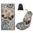 thumbnail image 5 of Xixirimido Roosters Boho Mandala Print Sweating Car Seat Cover for Post Gym Workout, Running, Swimming, Beach Universal Fit Non-Slip Towel Bucket Seat Protector for Cars SUV Trucks, 5 of 8