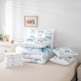 thumbnail image 5 of Feelyou Halloween Cute Ghost Bedding Comforter Set 7-Piece, Light Blue King Bedding Sets, Princess Style Bed Sheets, Lightweight Room Decorative, 5 of 7