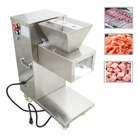 

TJ130L Commercial Electric Meat Cutting Machine Vertical Stainless Meat with 12mm Blade 880lbs/h