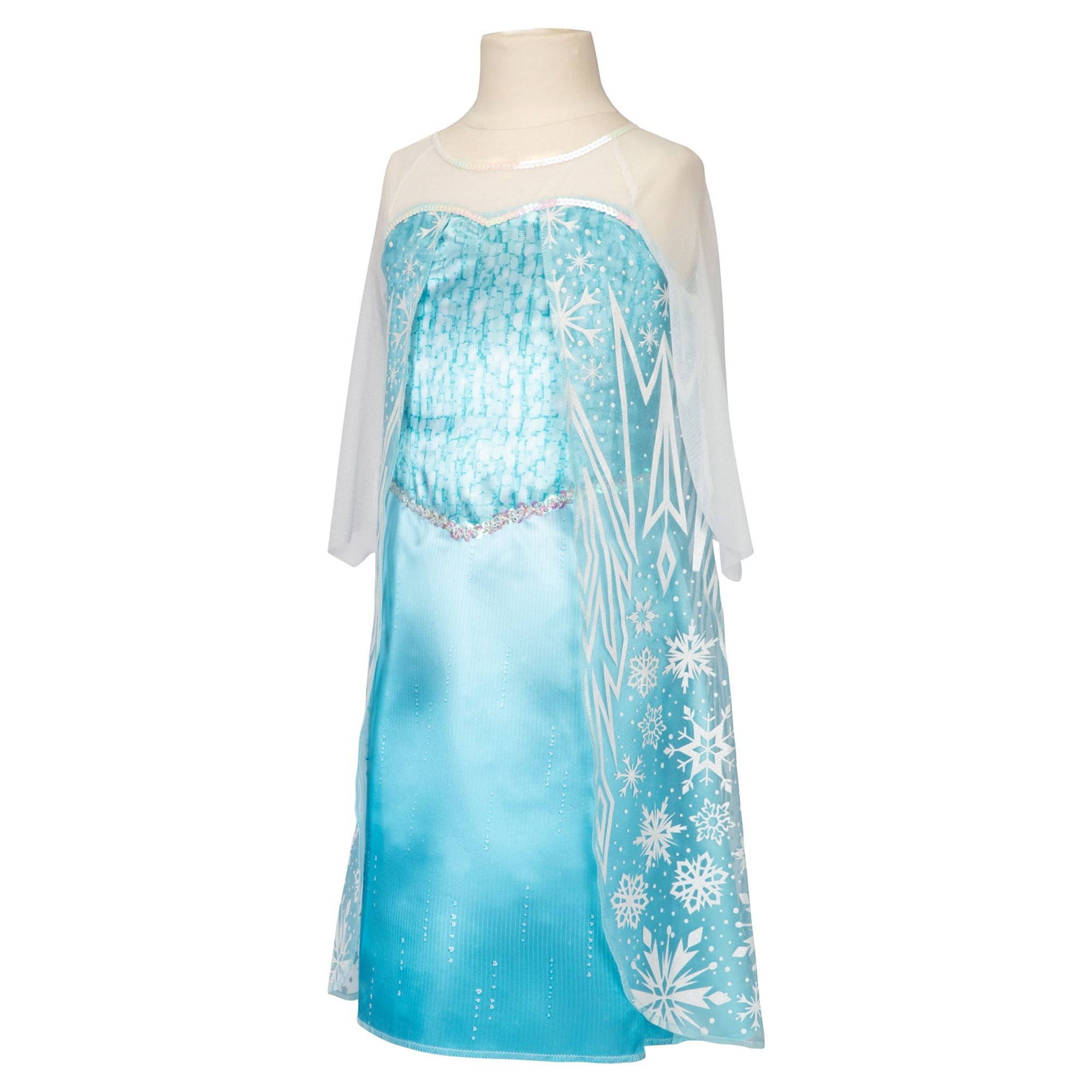 Robe Déguisement Costume Bleu Reine Neiges Frozen Elsa Fille Princesse Noel  yp04