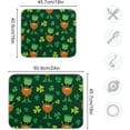 thumbnail image 3 of St. Patrick''s Day Dish Drying Mat for Kitchen Counter 18" x 16" inch - Absorbent Reversible Microfiber Dish Mat, Heat Resistant Drying Pad Dish Drainer Mats for Countertop - Purple, 3 of 5