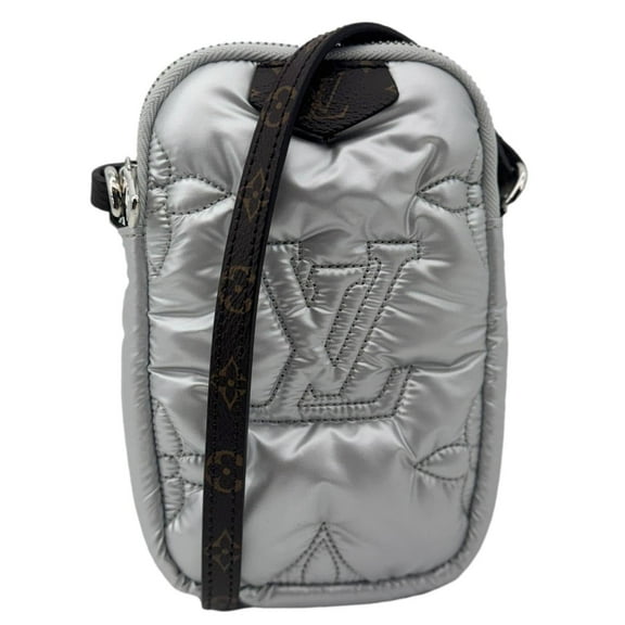 Pre-Owned Louis Vuitton Pillow Monogram Econyl Phone Pouch Silver