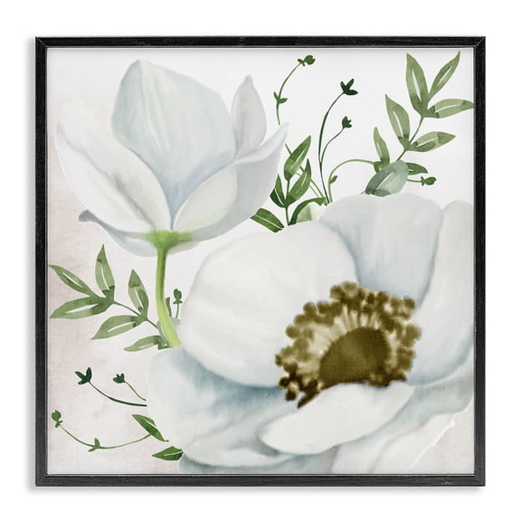 Stupell Industries Transitional Black Framed Giclee Art, 12 x 12, by Kim Allen