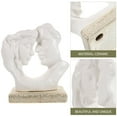 thumbnail image 6 of FRCOLOR Ceramic Couple Sculpture Sculptures Home Decor Lovers White, 6 of 8