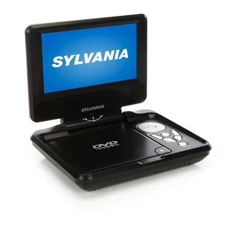 Sylvania Swivel SDVD7027 7" Portable DVD Player, Black