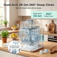 thumbnail image 2 of FOHERE Baby Bottle Washer and Sterilizer and Dryer, All-in-One 4-in-1 Machine with Dual Spray Arms, 28000Pa High-Pressure Wash, 210°F Steam, for New Parents, Newborn gifts, 2 of 9