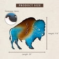 thumbnail image 5 of Exquisite Metal Buffalo/Bison Cutout Wall Art - Collectible Masterpiece - Robust Metal with Vibrant Gradient Colors - Simple Hanging with 2 Ready-to-Hang Hooks - Ideal for Home, Office, or Cabin, 5 of 8