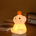 thumbnail image 1 of Linda luz nocturna de elefante para niños, novedosas luces nocturnas LED temporizadas con animales, lámpara para dormir regulable de 2 niveles recargable por USB para guardería, 1 of 5