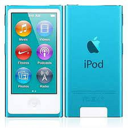 Pre Owned Apple 7th Gen 16GB iPod Nano Blue MP3 Player