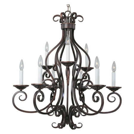- Maxim 12216OI Manor Multi Tier Chandelier - 29W in. oil-rubbed bronze