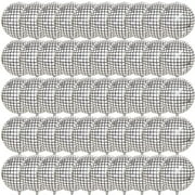 Silver Disco Sphere Balloon - 22Inch 4D Mirror Ball for Dance Party, 70s & 80s Disco Theme - Large Inflatable Aluminum F Balloon (Pack of 50)