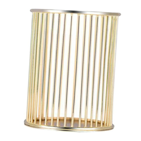 Soporte para bolígrafo de escritorio DYNWAVEMX malla de alambre plateado duradero