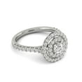 thumbnail image 2 of 3/4ctw Diamond Halo Engagement Ring in 10k  White Gold, 2 of 4