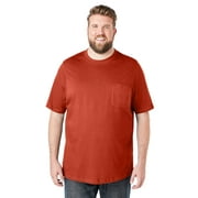 Boulder Creek By Kingsize Men's Big & Tall Heavyweight Crewneck Pocket T-Shirt