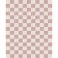 thumbnail image 6 of WIPONKEN 9'x12' Large Area Rugs for Living Room Bedroom Office Pink Checkered Modern Non Slip Washable Geometric Contemporary Farmhouse Dining Room Rugs, 6 of 6