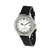 Ladies Black Rubber Strap Watch
