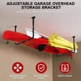 thumbnail image 3 of Adjustable Garage Ceiling Storage Racks, Garage Overhead Storage Bracket,Ceiling Mounted Heavy-duty Garage Storage Shelves,33 in. x 34 in,200lbs Weight Capacity, Black, 3 of 8