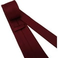 thumbnail image 3 of ORUYROP Cravates pour Hommes Couleur Unie Formelle Noire, 3 of 5