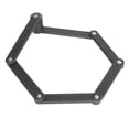 thumbnail image 2 of Candado plegable para bicicleta largo 80 cm con soporte negro, 2 of 3