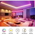 thumbnail image 3 of LED Strip Lights Kit, 32.8ft RGB LED Light Strips, Color Changing Light Strip with Remote Control, 12V Power Supply for Kitchen, Bedroom, and More, Waterproof (16.4ft*2), 3 of 7