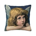 thumbnail image 1 of ZICANCN Decorative Throw Pillow Covers , Angel Bed Couch Sofa Decorative Knit Pillow Covers for Living Room Farmhouse 26"x26", 1 of 8