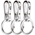 thumbnail image 1 of 3 llaveros de metal, anillos de acero, llaveros para hombres y mujeres, llaveros desmontables de liberación rápida, clips para llaves de acero inoxidable, 1 of 8
