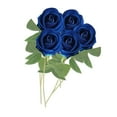 thumbnail image 2 of 5 centros de mesa de flores artificiales para San Valentín, decoración para el hogar. Azul, 2 of 9