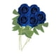 thumbnail image 2 of 5 piezas de rosas artificiales para centro de mesa, regalo de San Valentín para él Azul, 2 of 9