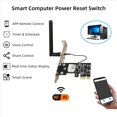 thumbnail image 2 of 2X TUYA Interruptor Restablecimiento Energía Computadora Inteligente Módulo Interruptor Encendido/Apagado Computadora WiFi Temporizador Control Aplicación/Módulo Relé Control Voz, 2 of 5