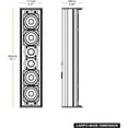 thumbnail image 6 of Sound Town Weather-Resistant Compact Aluminum Line Array Column Speaker with Wall Mount Bracket, 4 x 3 Woofers, 2 x 1.2 Dome Tweeters, Black, for Church, Indoor & Outdoor Installation (CARPO-M42B), 6 of 8