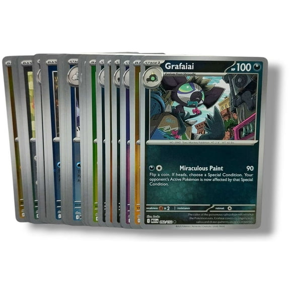 Pokemon ME01: Mega Evolution Reverse Foil LOT of 25 Single Cards