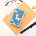 thumbnail image 7 of JIALIOU Nylon Trifold Card Wallet with ID Window Zipper Pocket for Men Women Teen Unicorn Moon Cloud, 7 of 7