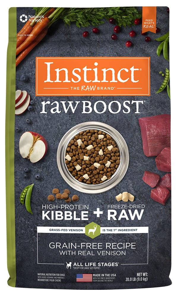 instinct raw venison dog food