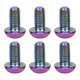 thumbnail image 1 of Tornillos de disco de freno de bicicleta de aleación de titanio de colores M5x10 mm, 6 piezas/caja, pernos Torx T25 para bicicletas, acabado deslumbrante, 1 of 8