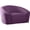 Purple, variant on Bowery Hill Contemporary Curved Back Upholstered Cream Velvet Chair