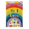 thumbnail image 2 of PHYHOO  Rainbow Pride Garden Flag Double Sided, LGBTQ+ Progress Parade Community Yard Outdoor Decoration White, 2 of 6
