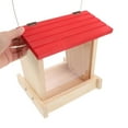 thumbnail image 7 of LOLIPPYY Bird Feeder House Wooden Red for Wild Birds Natural 1Pack, 7 of 7
