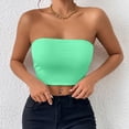 thumbnail image 4 of COMVALUE Women's Strapless Bandeau Crop Fashion Top 2026 (RD1, M), 4 of 5