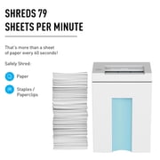 ideal 2265 Cross-Cut Deskside Paper Shredder,Shreds Staples/Paper Clips, P-4 Security