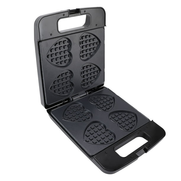 Moncina para Hacer Gofres Doble, A Prueba de Palos, 750 W, Moncina de Desayuno de Calentamiento Rápido, Prensa para Parrilla Panini, Mácina para Hacer Sándwiches de